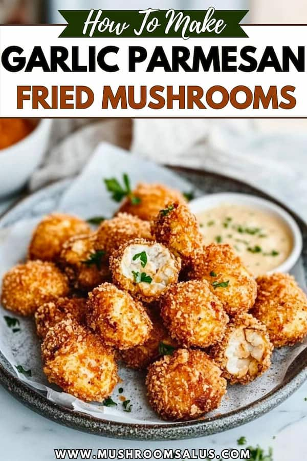 garlic pamesan fried mushrooms