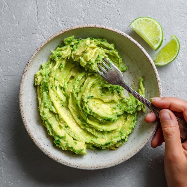mashed avocado