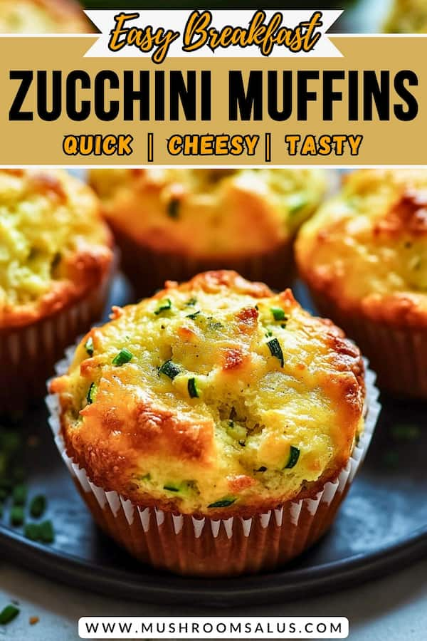 easy one bowl cheesy zucchini muffins 