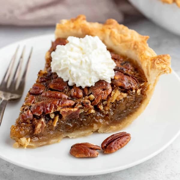 pecan pie served
