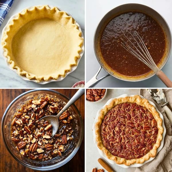 pecan pie step by step recipe
