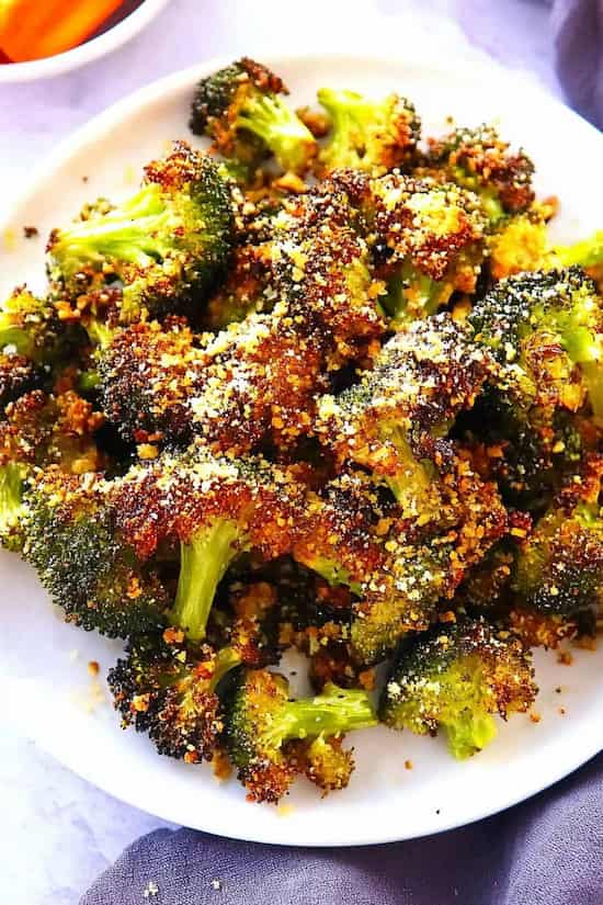 garlic parmesan roasted broccoli