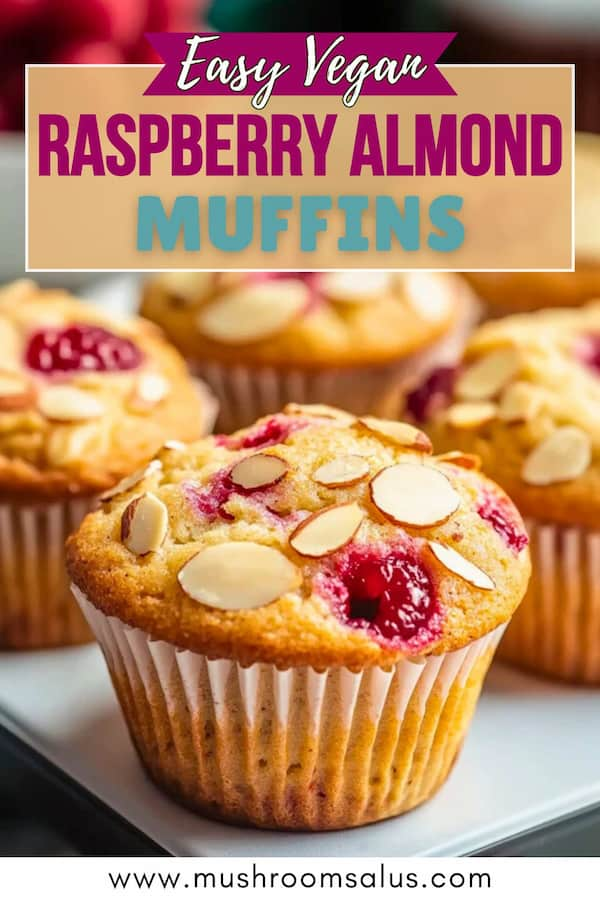 vegan raspberry almond muffins easy