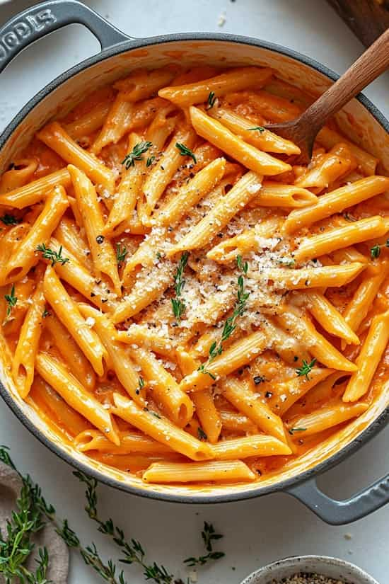 vegetarian penne alla vodka recipe