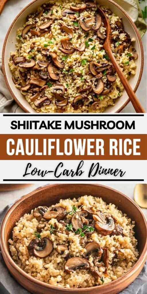 Best Shiitake Mushroom Cauliflower Rice easy recipe