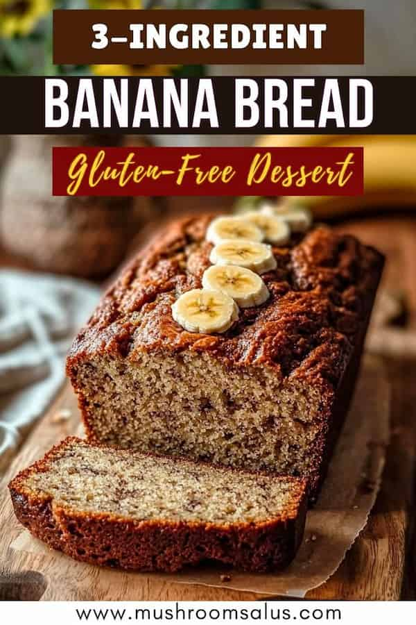 The Easiest 3-Ingredient Banana Bread Recipe