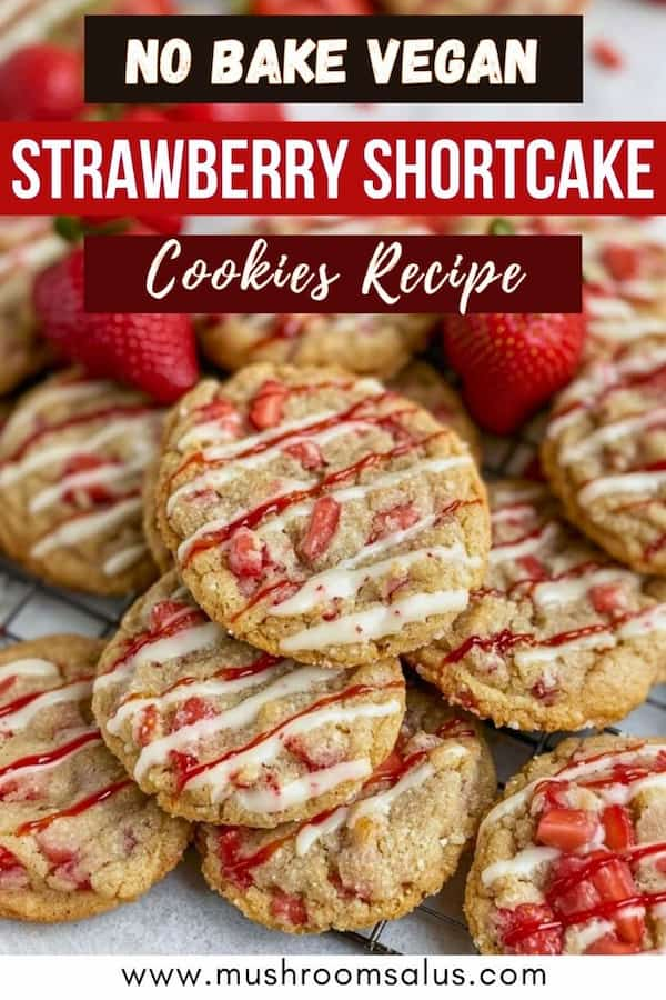 Vegan Strawberry Shortcake Cookies