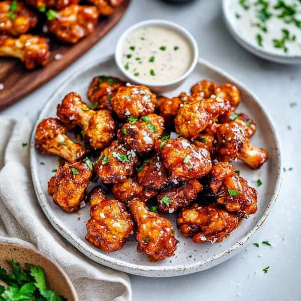 easy cauliflower buffalo wings