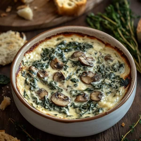 spinach mushroom dip easy