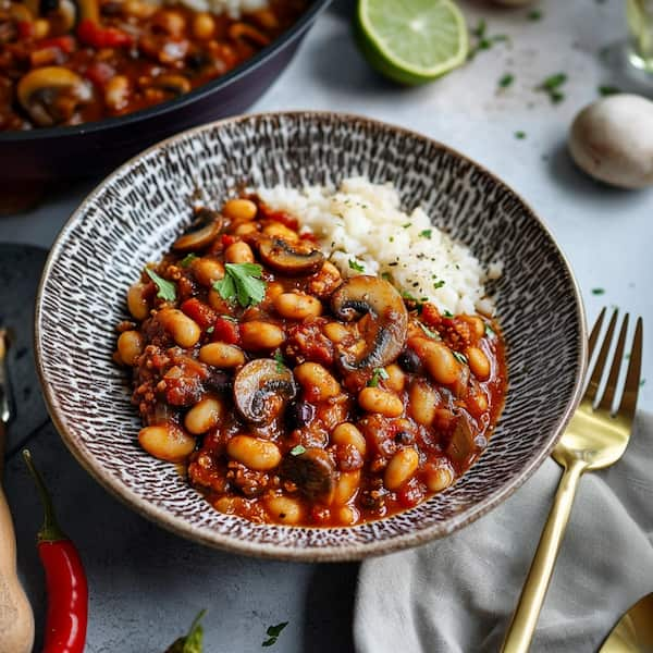 vegetarian three bean chili