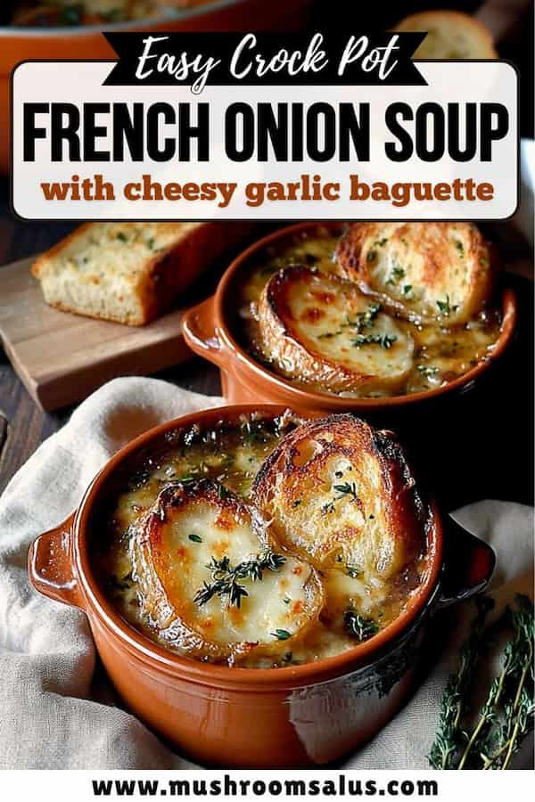 Best Ever French Onion Soup with Cheesy Garlic Bread