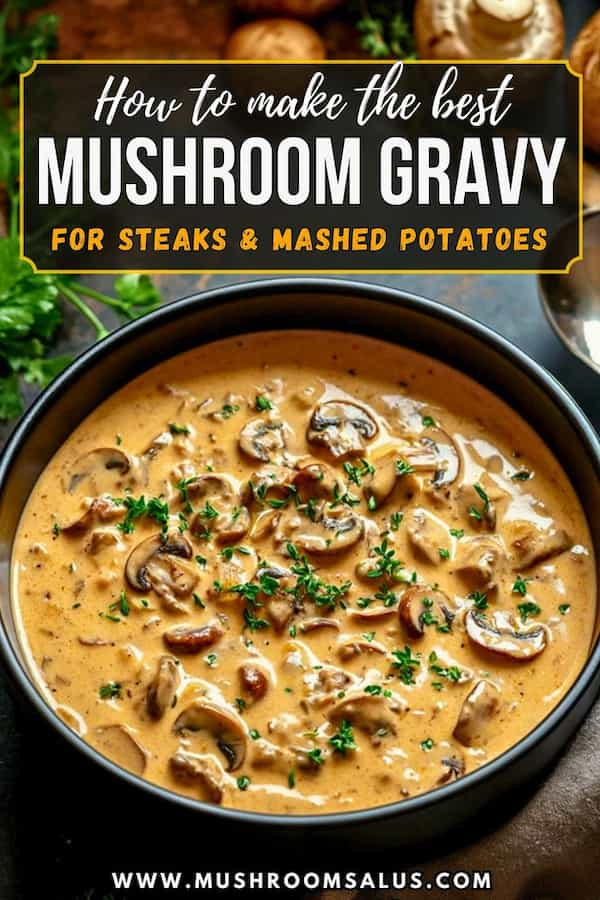 Creamy Mushroom Gravy for Pasta, Burgers, or Potatoes