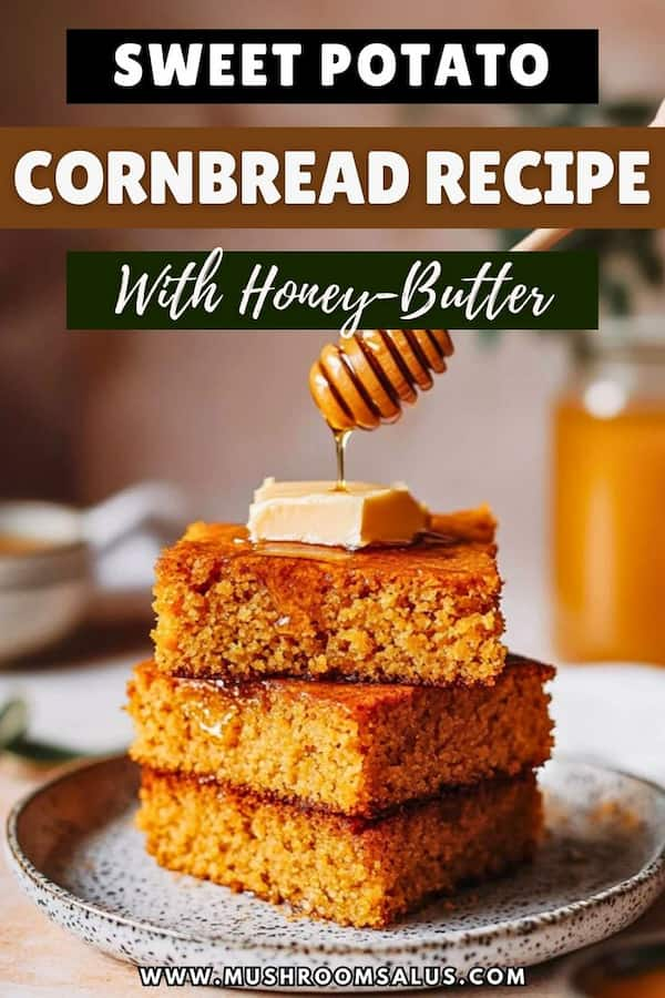 Easy Sweet Potato Cornbread with Honey Butter