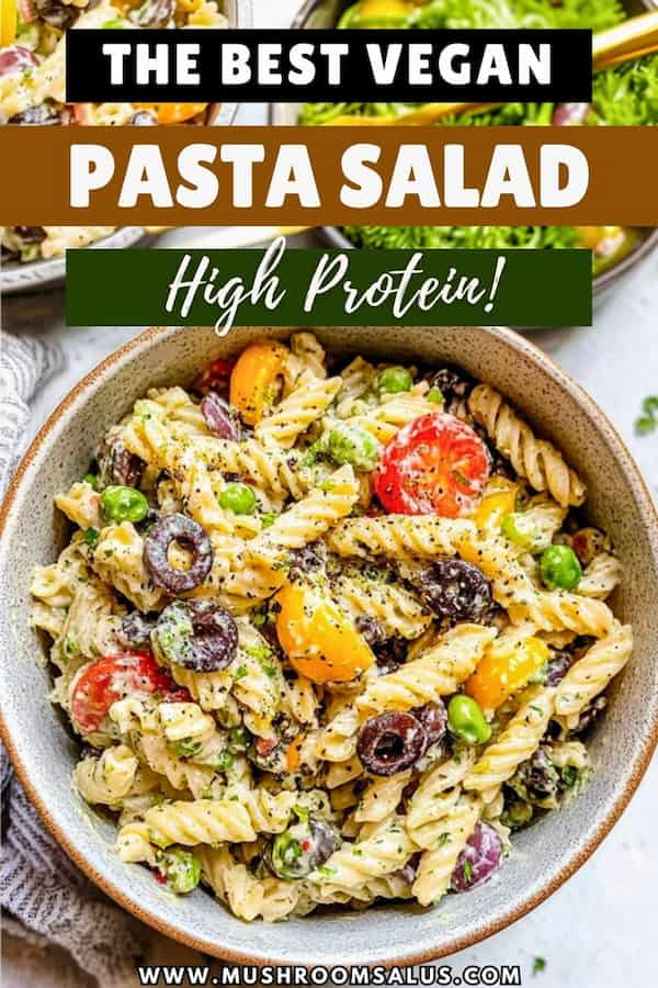 High-Protein Vegan Chickpea Pasta Salad