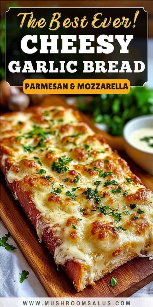 Homemade 3-Cheese Garlic Bread – A Must-Try!