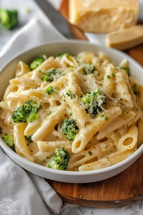 easy broccoli cheese pasta