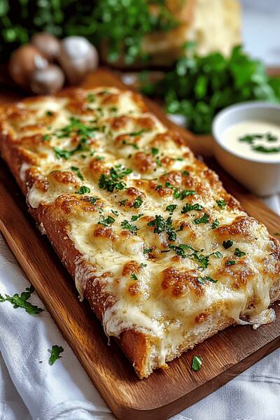 cheesy garlic bread recipe easy.