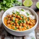 chickpea curry served