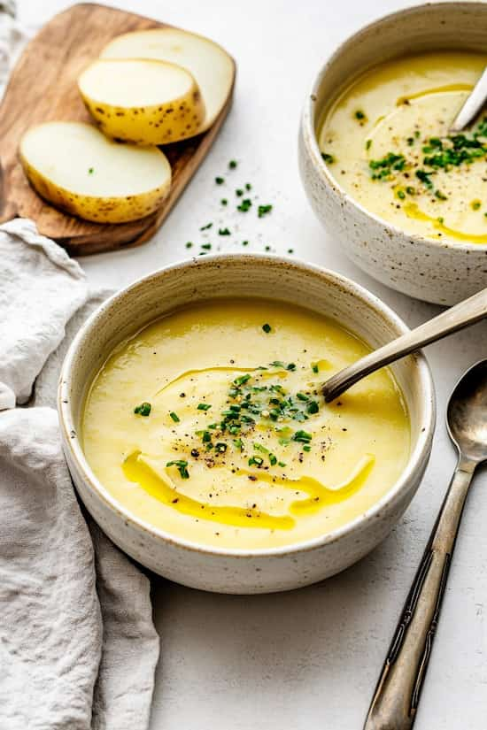 creamy potato leek soup