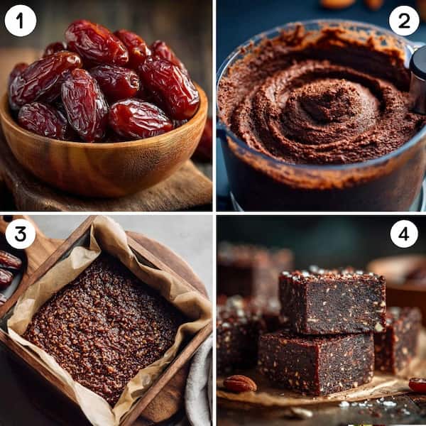 date brownies step by step