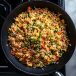 hibachi fried rice served