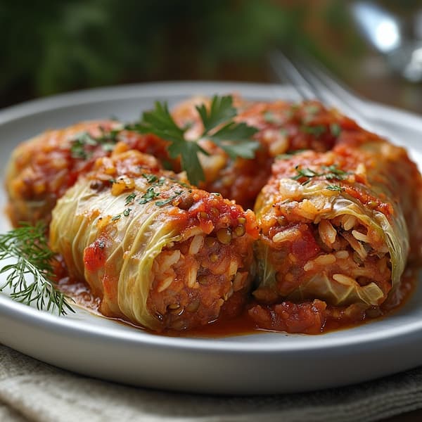 stuffed cappage rolls