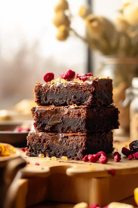 easy vegan date brownies