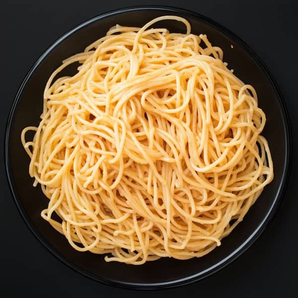 cooked spaghetti
