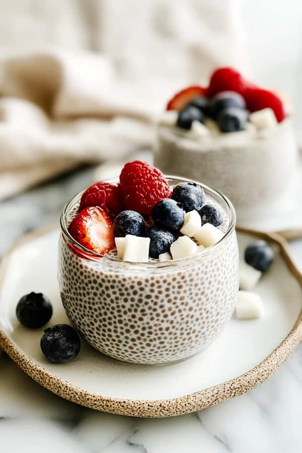 easy to make coconut chia pudding