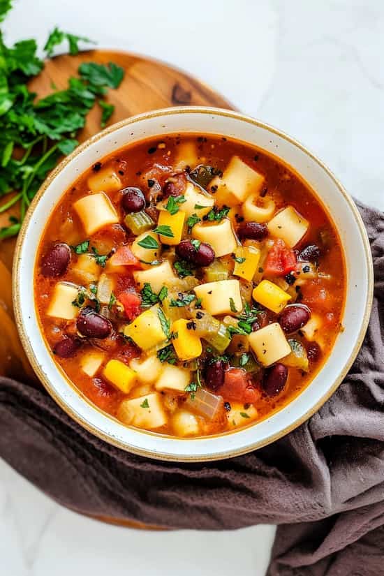 one pot italian minestrone soup