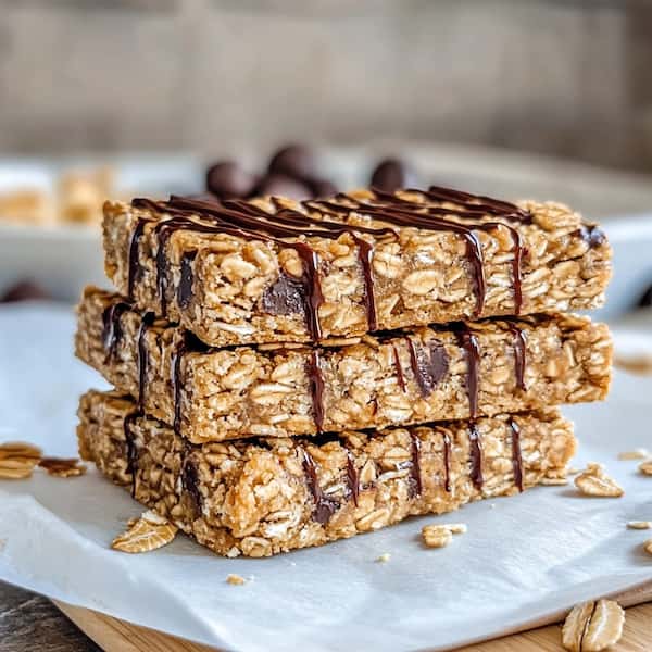 peanut butter oatmeal bars served