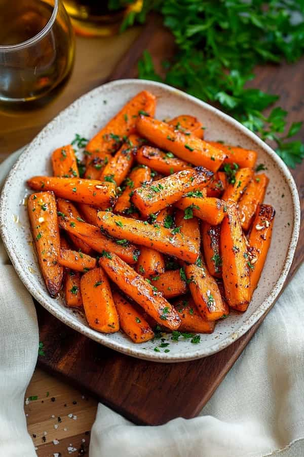 easy roasted honey glazed carrots 