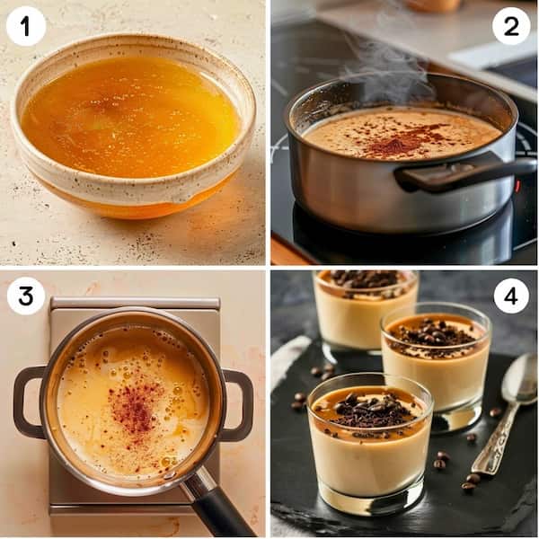 coffee panna cotta