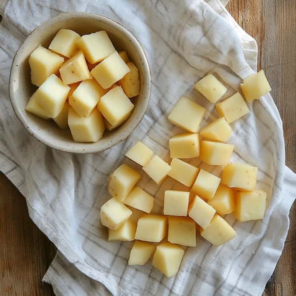 cooked potatoes