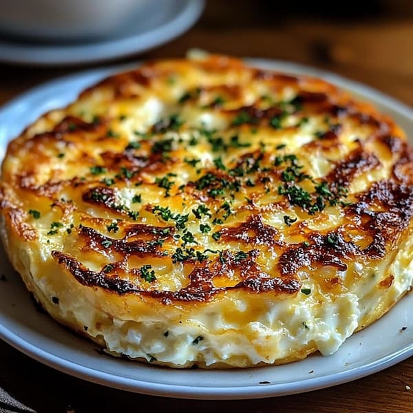 cottage cheese egg bake served