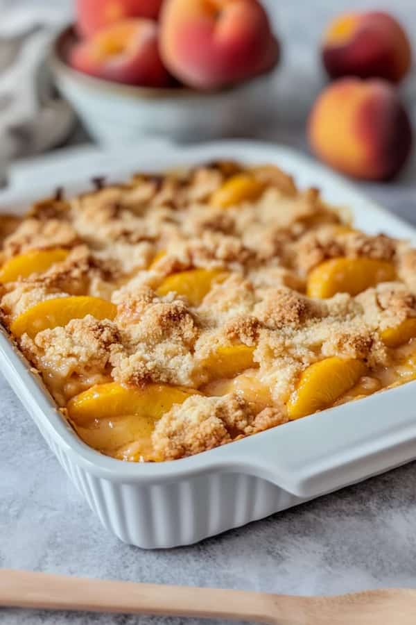 easy peach cobbler