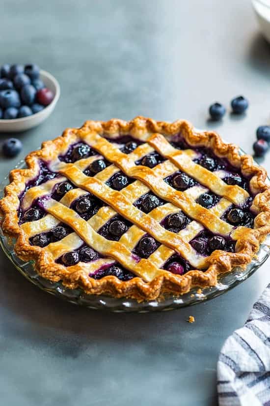 blueberry pie homemade