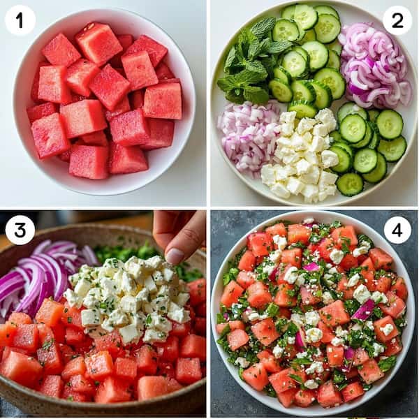 watermelon feta salad