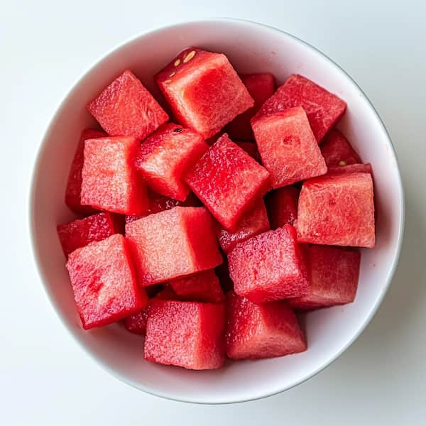 watermelon feta salad chopped