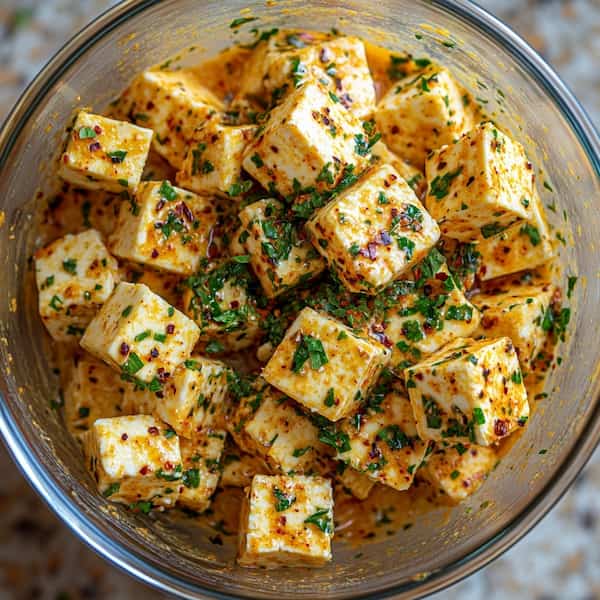 Paneer Tikka Masala marinated
