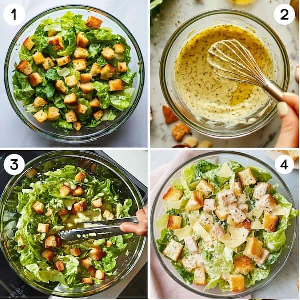 caesar salad process