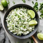 cilantro lime rice served