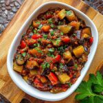 eggplant caponata served