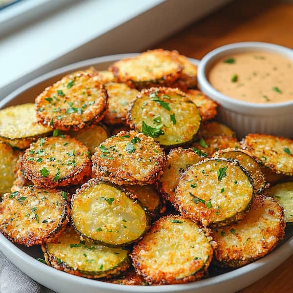 fried pickles served