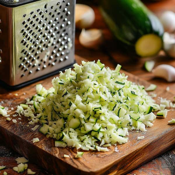 grated zucchini