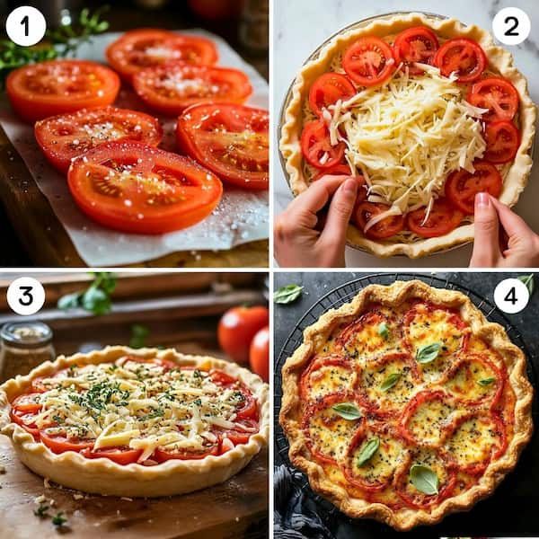 tomato pie step by step