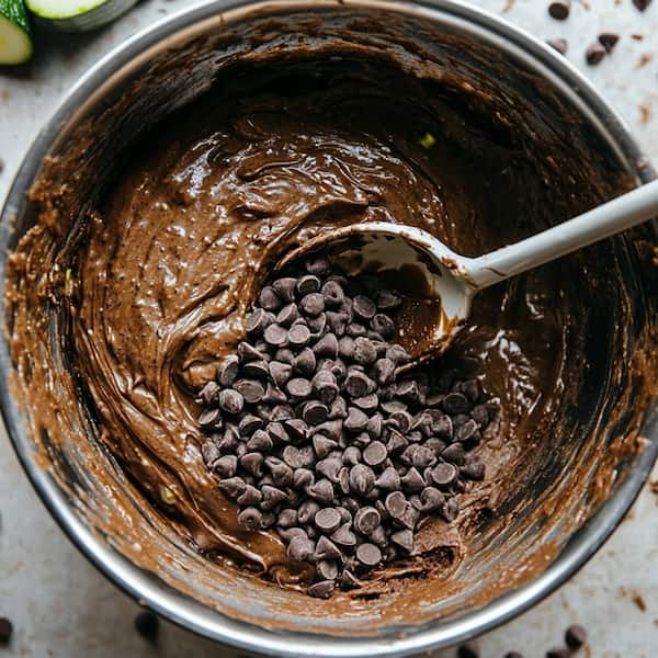 zucchini muffins batter