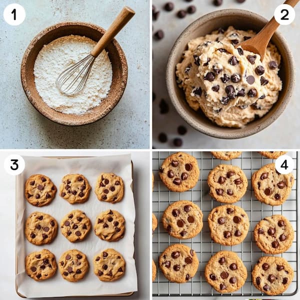 almond flour cookies step by step