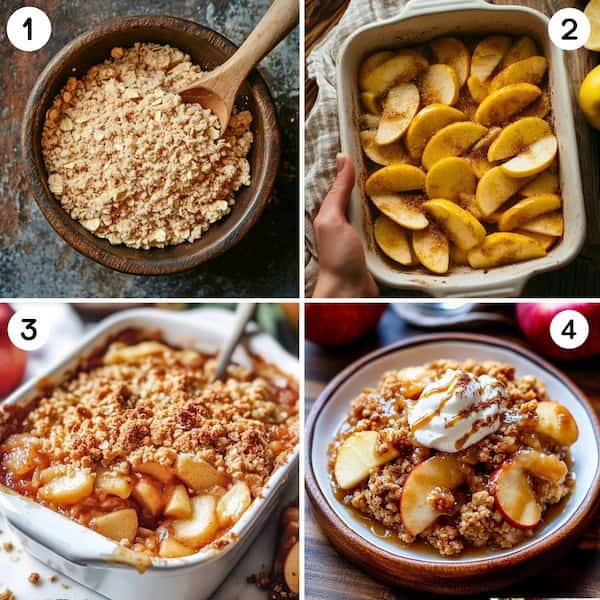 apple crisp step by step recipe