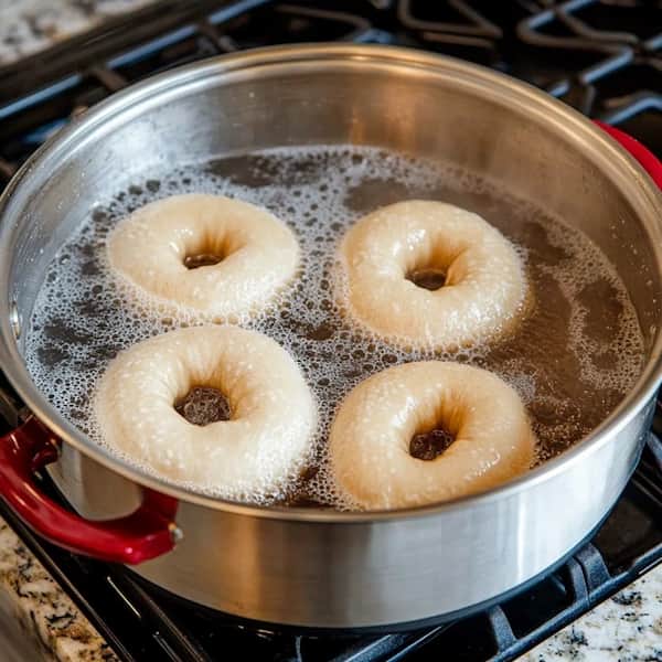 bagels boiling